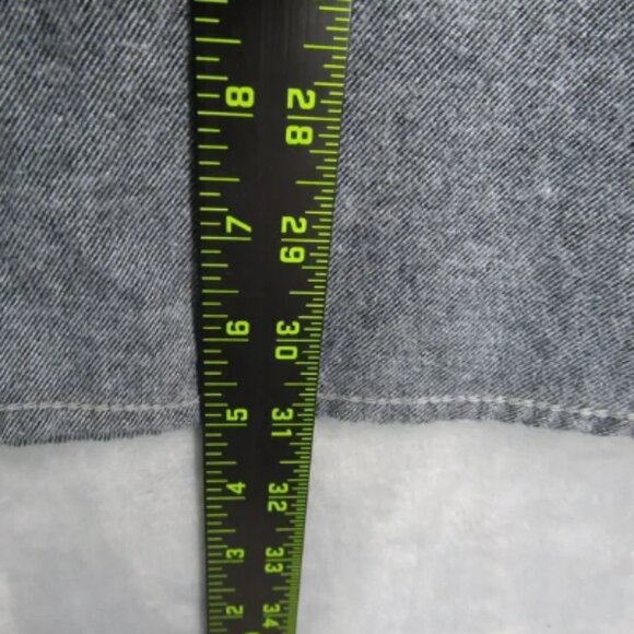 Burnside Gray Flannel Long Sleeve Button Front Shirt XL Embroidered Hops Beer - Picture 9 of 10